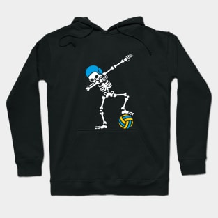 Dab dabbing skeleton Water polo Halloween Hoodie